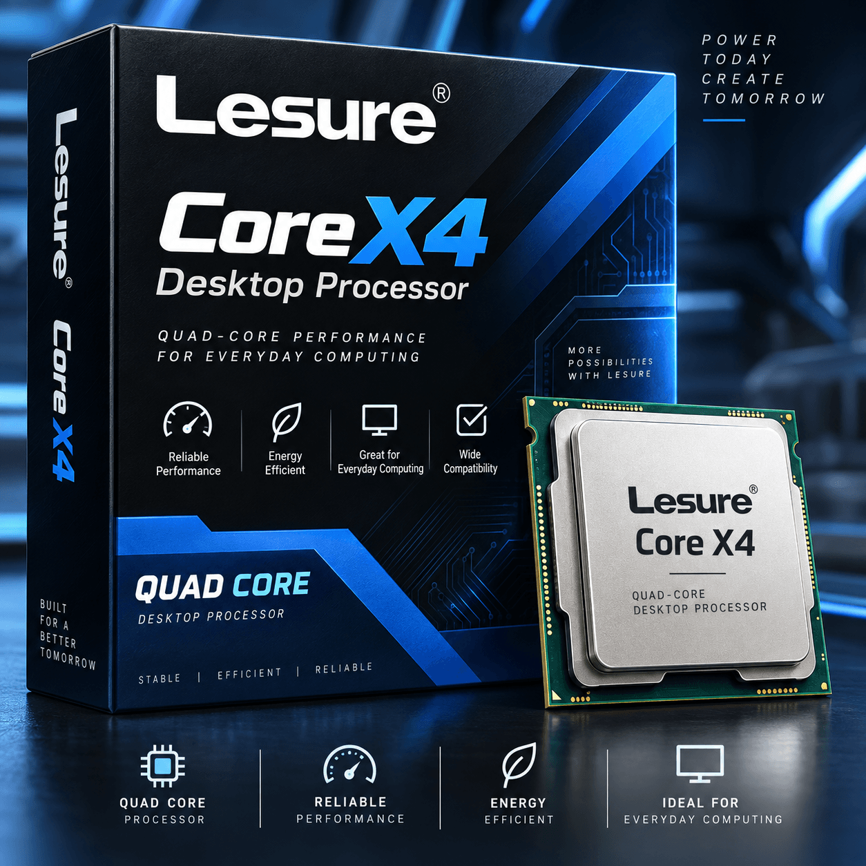quad core processor, desktop CPU, computer processor, PC CPU